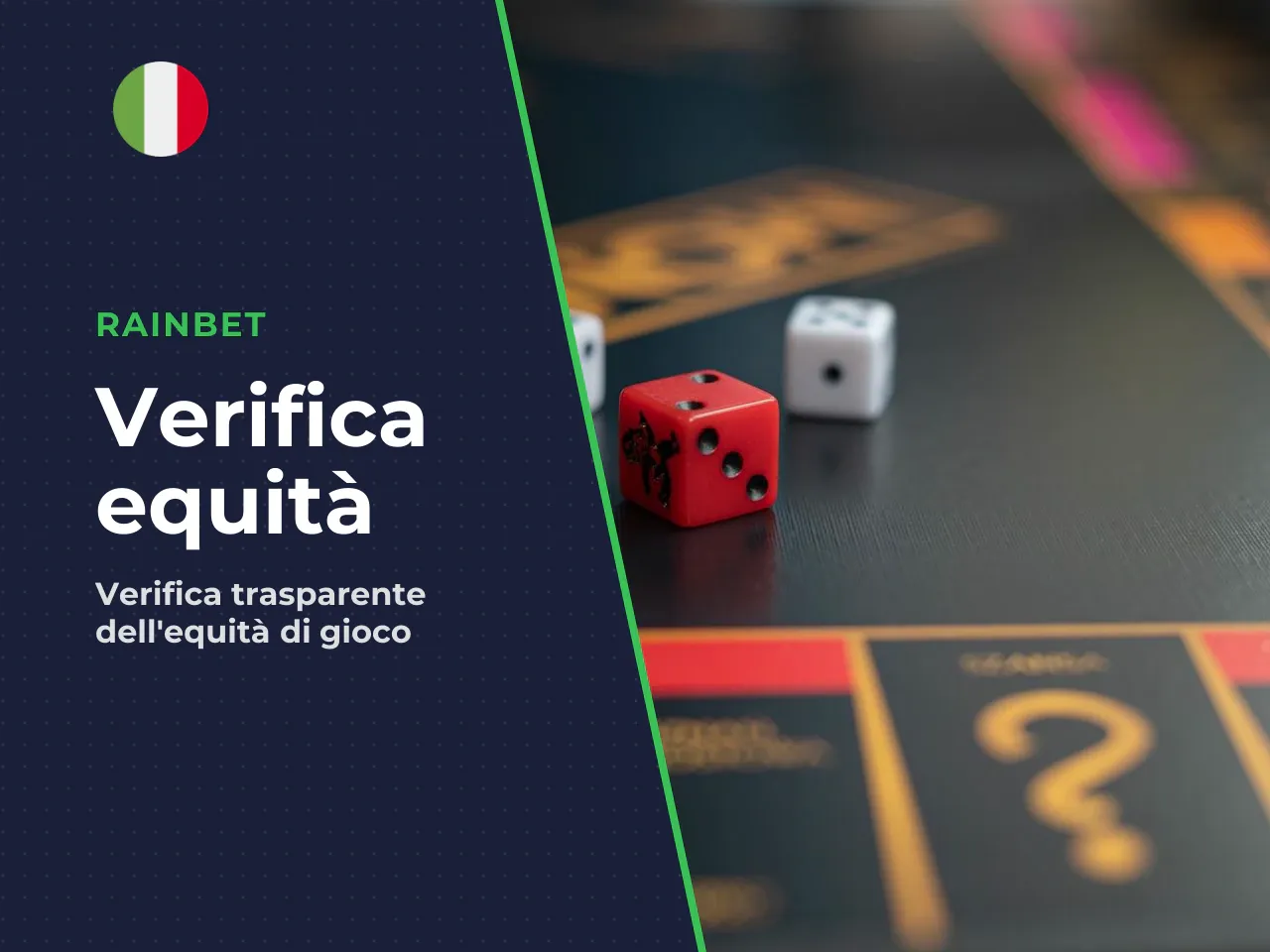 Rainbet provably fair come verificare l'equità