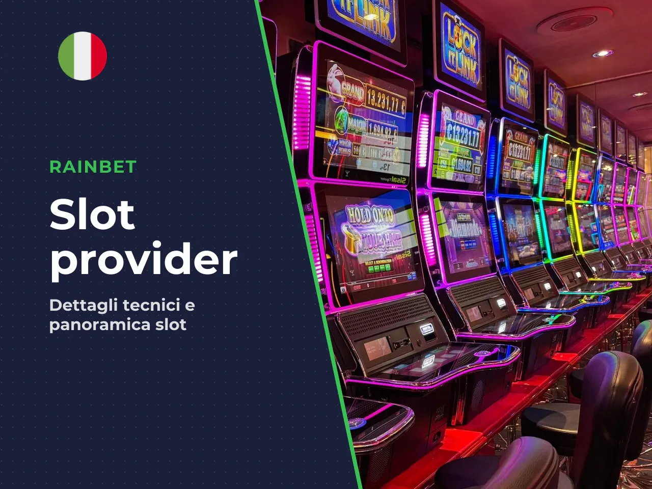Provider e formato del gioco. Rilasciato
