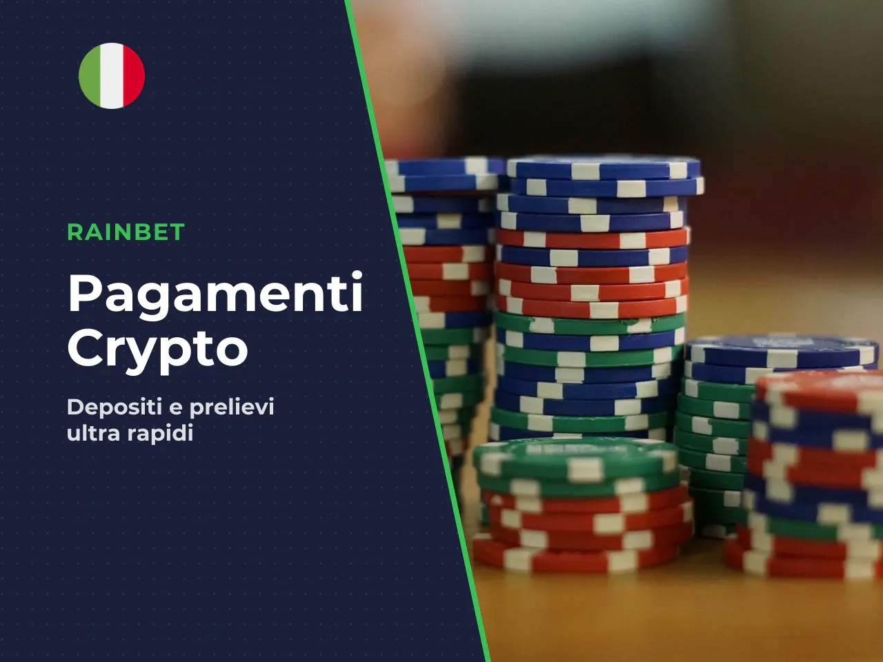 Crypto e metodi di pagamento. Rainbet